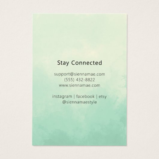 Chic Beige Foliage Dreamcatcher Print Kaart (Achterkant)