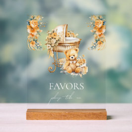 Chic Beige & Gouden Favorieten Acryl Bord