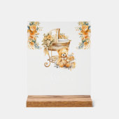 Chic Beige & Gouden Favorieten Acryl Bord (Voorkant)