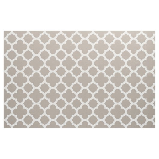 Chic Beige Grey Retro Cute Trellis Pattern Stof (Fat Quarter)