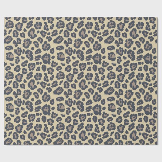 Chic Beige Leopard Print Patroon Cadeaupapier (Vlak)