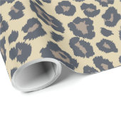 Chic Beige Leopard Print Patroon Cadeaupapier (Rol Hoek)
