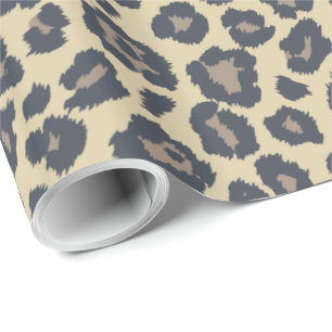 Chic Beige Leopard Print Patroon Cadeaupapier
