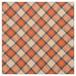Chic Beige Pumpkin Oranje Black Pset Pattern Stof