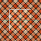 Chic Beige Pumpkin Oranje Black Pset Pattern Stof (Delen)