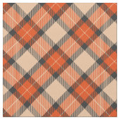Chic Beige Pumpkin Oranje Black Pset Pattern Stof (Close Up)