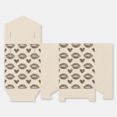 Chic Beige & Zwarte Cheetah Print Bedankdoosjes (Ongevouwen)