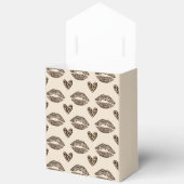 Chic Beige & Zwarte Luipaardprint Bedankdoosjes (Open)