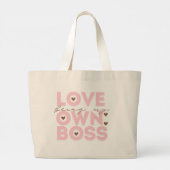 Chic Being My Own Boss Everyday Cotton Tote Bag (Achterkant)