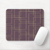 Chic Berry Mauve & Gold Geometric Glam Muismat (Met muis)