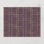 Chic Berry Mauve & Goud Geometrische Glam Save Dat (Achterkant)