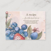 Chic Berry Sweet Strawberry Vrijgezellenfeest Informatiekaartje (Voorkant)