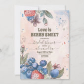 Chic Berry Sweet Strawberry Vrijgezellenfeest Kaart (Voorkant)