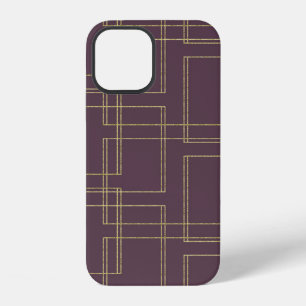 Chic Bes Berry & Goud Geometrische Glam iPhone 12 Hoesje