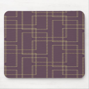 Chic Bes Berry & Gouden Geometrische Glam Muismat