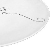 Chic Best Bridesmaid Ever Custom Name Script Snijplank (Hoek)