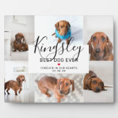 Chic Best Dog Ever | Foto Collage Pet Loss Fotoplaat (Voorkant)