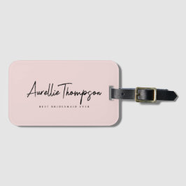 Chic Beste Bruidsmeisje Ooit Bachelorette Script Bagagelabel