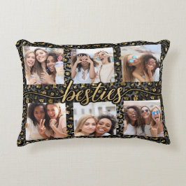 Chic Besties BFF Best Friends Photo Collage Accent Kussen