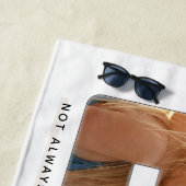 Chic BFF Best Friends Quote Photo Collage Strandlaken (In situ)