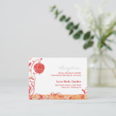 Chic Bird Cage Wedding Reception Informatiekaartje (Staand voorkant)