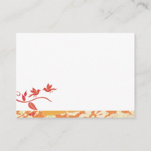 Chic Bird Cage Wedding Reception Informatiekaartje (Achterkant)