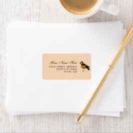 Chic Bird Mark Adresetiketten voor Enveloppen Etiket