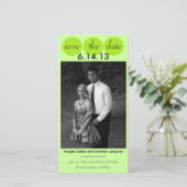 Chic Bird Silhouette & Stippen Bewaar de datum in  Save The Date (Staand voorkant)