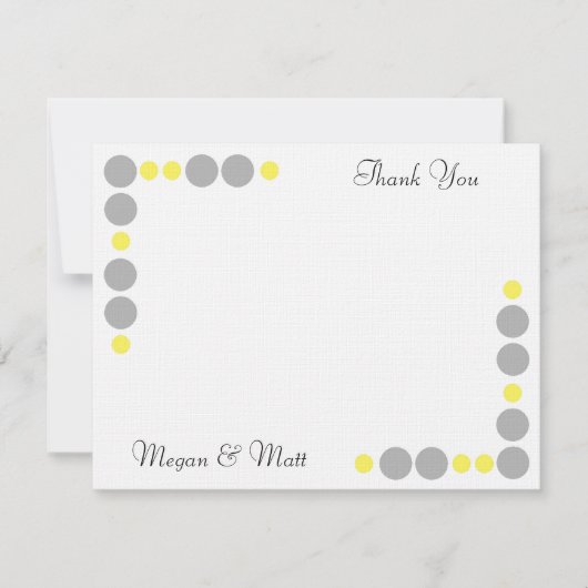 Chic Bird Silhouette & Stippen Hartelijk dank voor Bedankkaart (Voorkant)