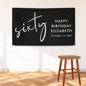 Chic Black 60th Birthday Party Spandoek