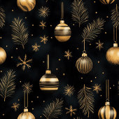 Chic black and gold watercolor monogram holiday fleece deken