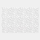 Chic Black and White Heart Pattern Valentine's Day Inpakpapier Vel (Voorkant 3)