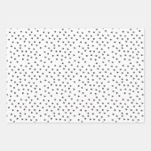 Chic Black and White Heart Pattern Valentine's Day Inpakpapier Vel (Voorkant)