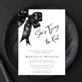 Chic Black Bow Ze is het knopen van de Knot Vrijge Kaart