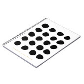 Chic Black Brushstrokes Stippen Laptop Journal Notitieboek (Linkerzijde)