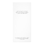 Chic Black Calligraphy Zakelijke service prijslijs Reclamekaart (Achterkant)