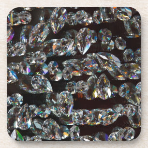 Chic Black Diamond Chrystal Abstract Patrooncadeau Bier Onderzetter