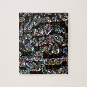Chic Black Diamond Chrystal Abstract Patrooncadeau Legpuzzel