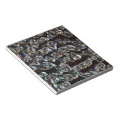 Chic Black Diamond Chrystal Abstract Patrooncadeau Notitieblok (Schuin)