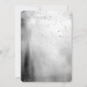 Chic Black Dress Silver Confetti 18th Birthday Kaart (Achterkant)