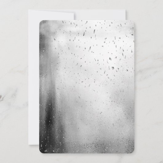 Chic Black Dress Silver Confetti 18th Birthday Kaart (Achterkant)