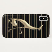 Chic Black en Gold Case-Mate iPhone Case (Achterkant (horizontaal))