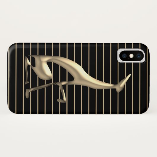 Chic Black en Gold Case-Mate iPhone Case (Achterkant (horizontaal))