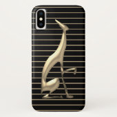 Chic Black en Gold Case-Mate iPhone Case (Achterkant)