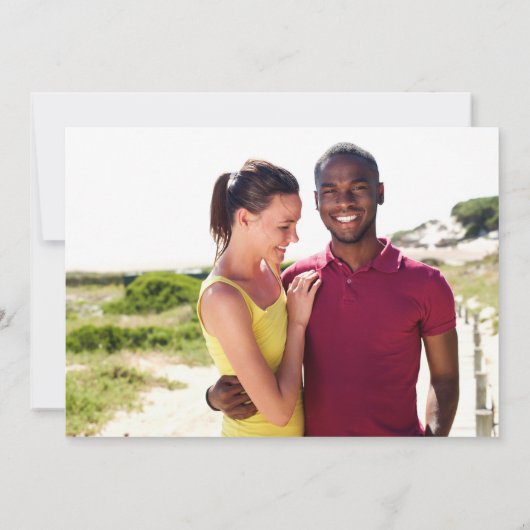 Chic Black en Gold Monogram 2 Foto Weddenschap Kaart (Achterkant)