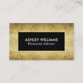 Chic Black en Gold | VISITEKAARTJES (Voorkant)