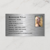 Chic Black en Silver Professional-Visitekaartje Visitekaartje (Achterkant)