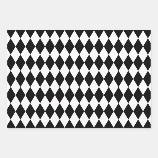 Chic Black en White Bonjour Inpakpapier Vel (Voorkant 2)