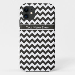 Chic Black en White Chevrons Pattern Case-Mate iPhone Case