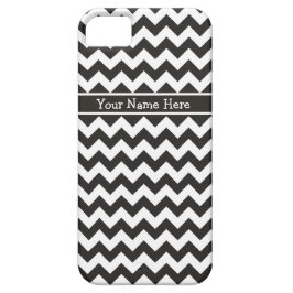 Chic Black en White Chevrons Pattern Case-Mate iPhone Case